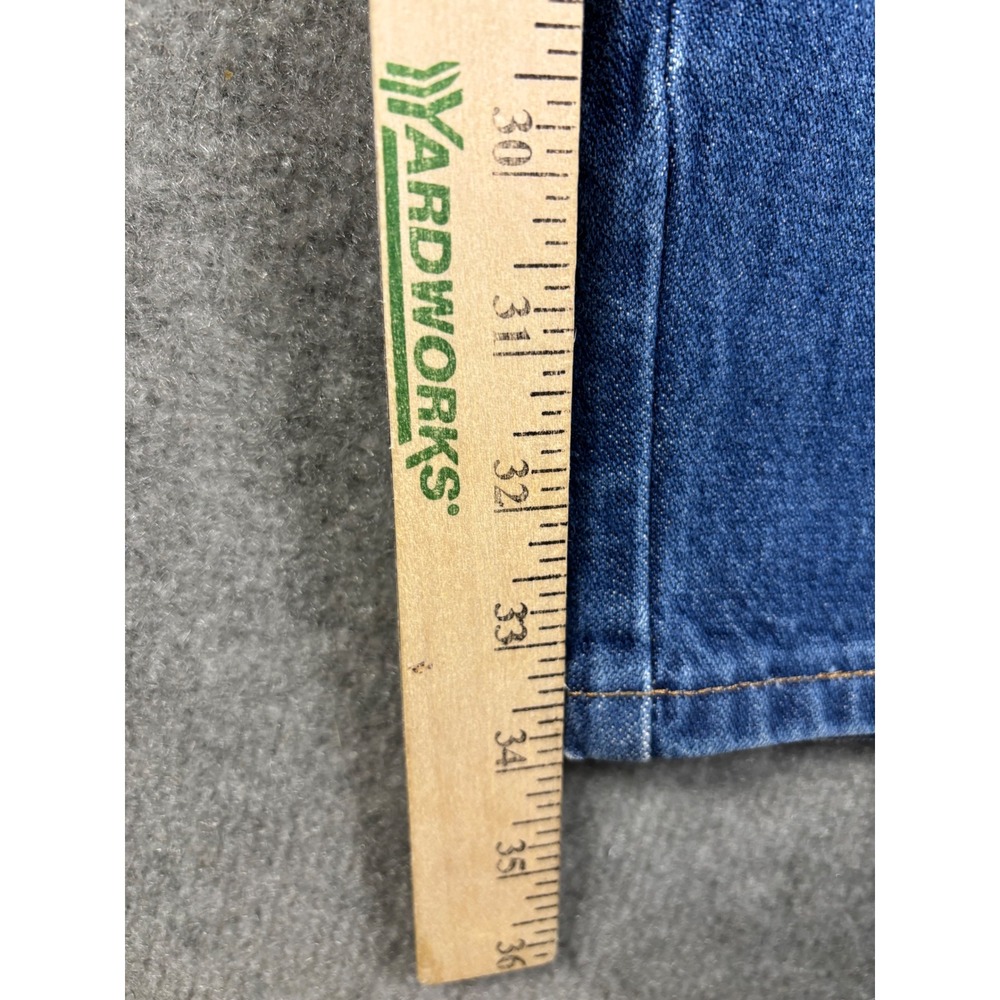 Wrangler 13MWZ Cowboy Cut Jeans High Rise Straight Leg 38x34 Blue Denim Mens - Picture 8 of 11